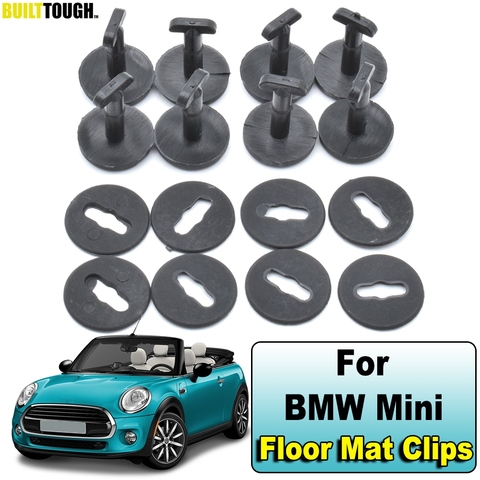 Pinces de fixation torsadées pour tapis de sol de voiture, 8 pièces, pour BMW Mini Cooper S Clubman Convertible Countryman Coupe Riadster ► Photo 1/6