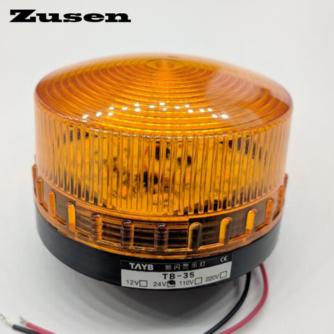 Zusen-alarme de sécurité stroboscopique TB35 24V jaune rouge vert, led Signal d'avertissement, petit clignotant lampe à LED ► Photo 1/3