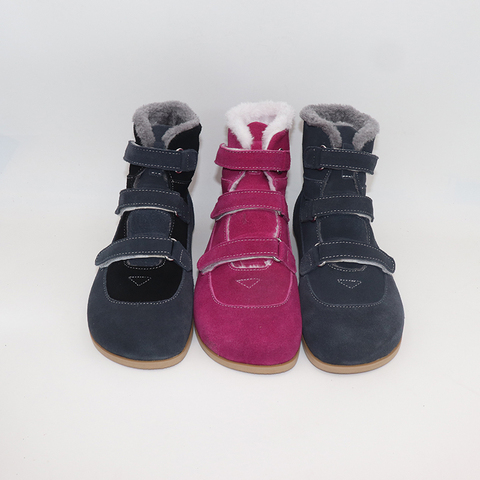 TipsieToes-chaussures à pieds nus en cuir véritable pour bébés, filles et garçons, à la mode, à semelle zigzag ► Photo 1/6