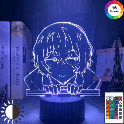 Bungo – lampe au néon pour chambre à coucher, cadeau d'anniversaire pour un ami, Gadget, nakakara, Chuya, Anime, chien Stray, Osamu, Dazai ► Photo 1/6