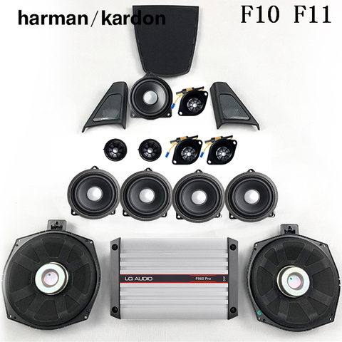 Kit de mise à niveau Audio pour BMW F10 F11 5 série klaxon haut-parleur milieu de gamme Tweeter haut-parleur couverture amplificateur de puissance Refit basse Subwoofer ► Photo 1/6