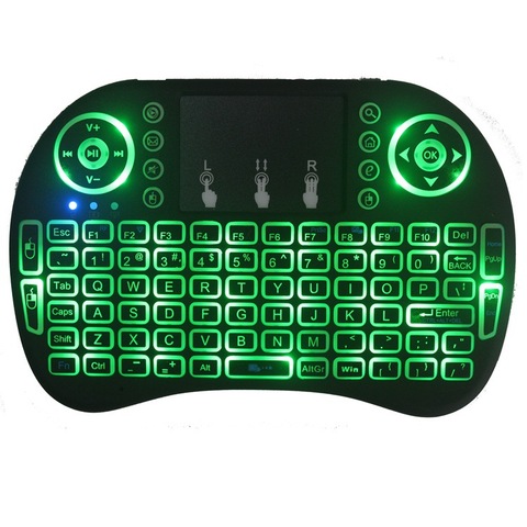 Air Mouse – Mini clavier QWERTY Portable sans fil à 92 touches, 2.4GHz, avec pavé tactile, télécommande de jeu, batterie AAA ► Photo 1/5