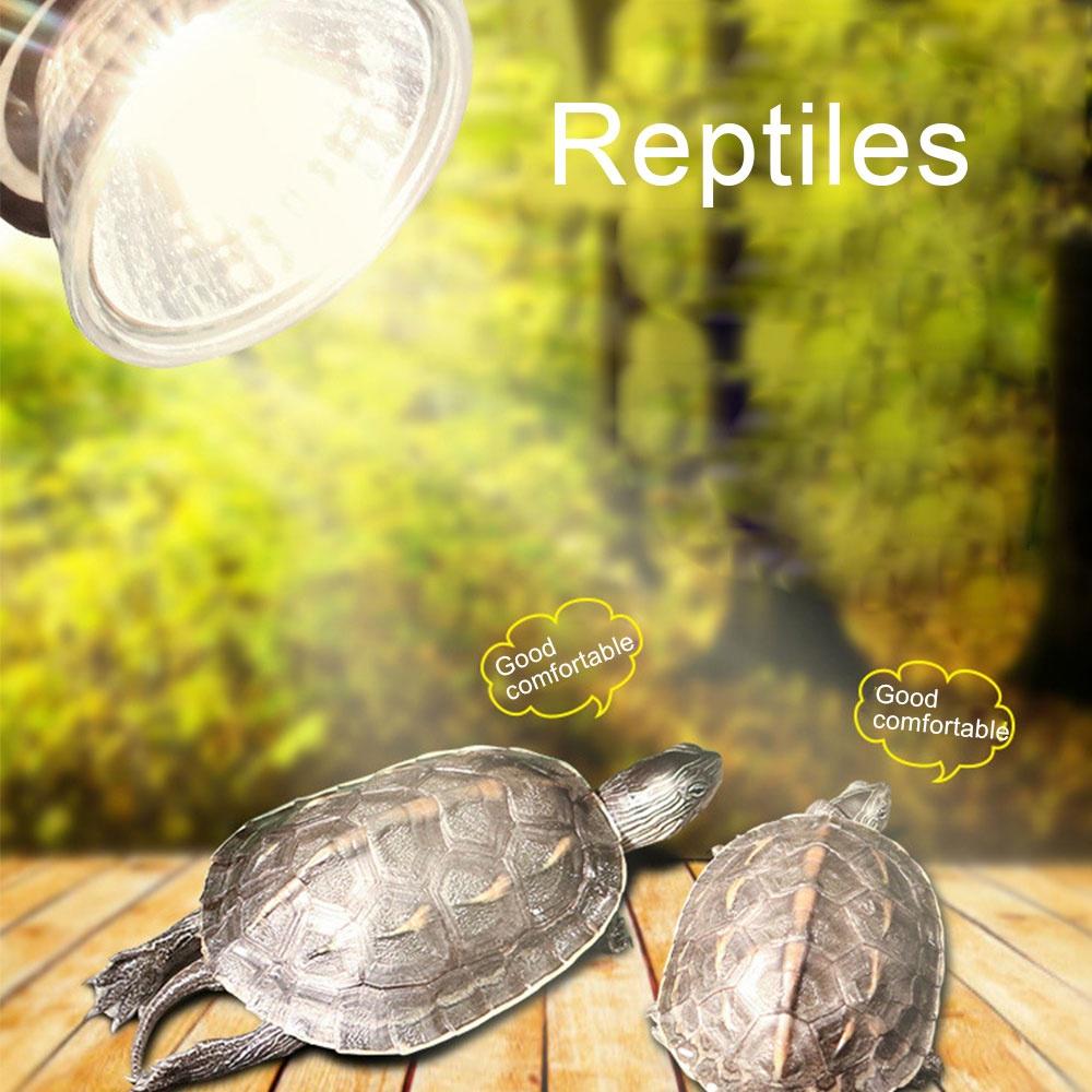 Lampe chauffante pour animaux de compagnie Reptile tortue UVA + UVB 3.0 lampe thermique spectre complet lampe solaire bain de soleil Tortuga reste ampoule régulateur de température ► Photo 1/6