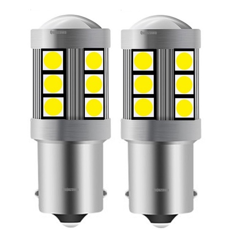 2 pièces Mini 1156 P21W BA15S 7506 R10W haute qualité 3030 LED Auto lampes de frein voiture feux de jour ampoules inversées clignotants ► Photo 1/6