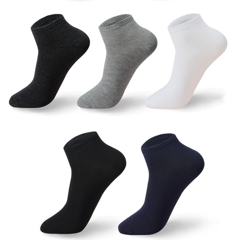 Haute qualité 10 paires/lot chaussettes hommes grande taille 42,43,44,45,46,47,48 décontracté respirant mode noir blanc mâle coton chaussettes shor ► Photo 1/6