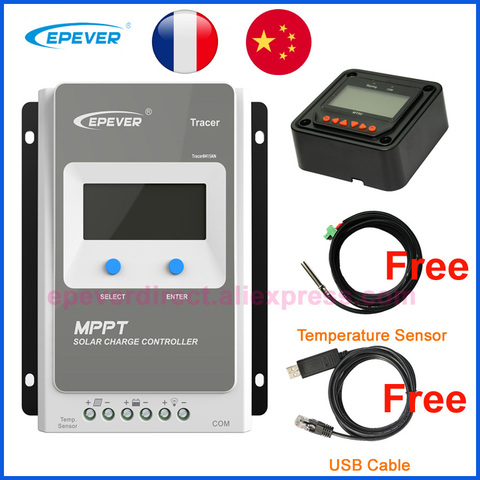 EPEVER traceur MPPT 40A 30A 20A 10A | Contrôleur de chargeur solaire LCD 12V24V Auto régulateur haute efficacité, solaire 4210AN 3210AN 2210AN ► Photo 1/6