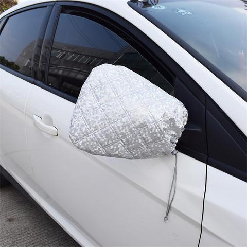 Housse de protection pour rétroviseur de voiture, 2 pièces, imperméable, anti-gel, pour l'hiver ► Photo 1/6