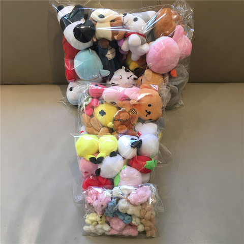 10 pièces Styles aléatoires peluche 5-15CM, ours, pingouin, Panda mignon doux en peluche poupée pour enfants cadeau de noël ► Photo 1/6