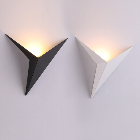 Applique murale LED en forme de triangle, style nordique moderne et minimaliste, éclairage Simple pour salon 3W AC85-265V ► Photo 1/4