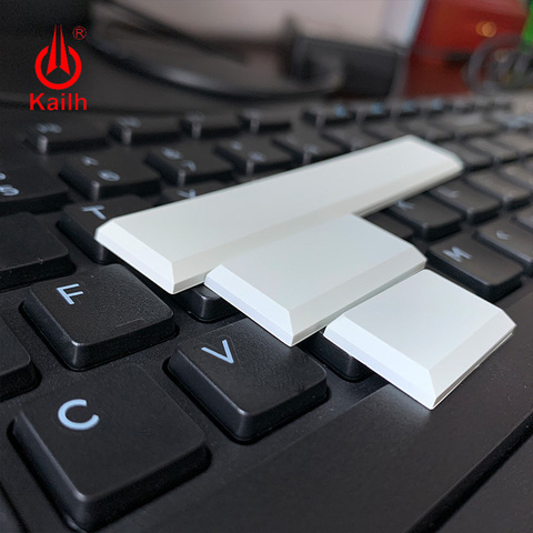 Kailh bas profil Keycaps blanc noir couleur clavier mécanique keycaps1.5u/2.0u/barre d'espace ► Photo 1/6
