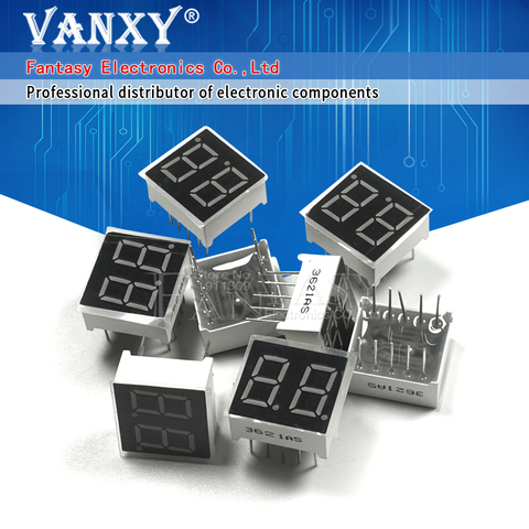 5 pièces 7 segments 0.36 en Cathode commune 2 bits Tube numérique 0.36 