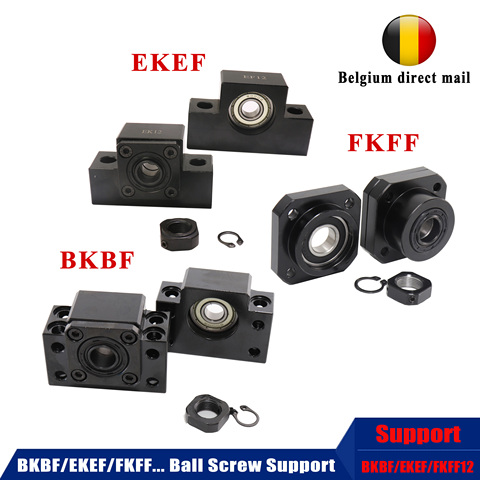 Support de vis à billes BK10 BF10 BK12 BF12 BK15 BF15 BK20 BF20 FK10 FF10 FK12 FF12 FK15 FF15 EK10 EK12 SFU1204 SFU1605 SFU2005 ► Photo 1/6