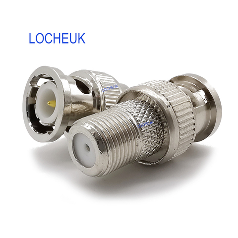 Adaptateur de connecteur Coaxial RF, 10/5/2/1 pièces, prise mâle BNC vers prise femelle F, adaptateurs de coupleur pour caméra de vidéosurveillance, offre spéciale ► Photo 1/6