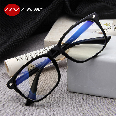 UVLAIK bleu lumière bloquant lunettes cadre femmes hommes ordinateur lunettes lunettes Transparent montures de lunettes ► Photo 1/6