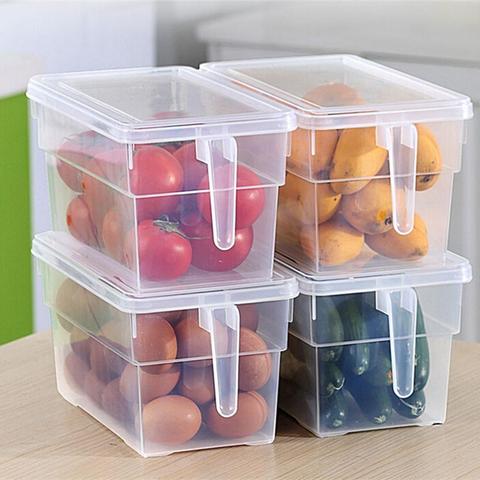 Réfrigérateur Portable scellé, boîte de stockage des aliments et des Fruits, organisateur conteneur boîte de stockage des aliments conteneur en plastique garder au frais ► Photo 1/6