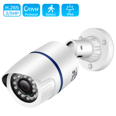 ANBIUX H.265 IP POE caméra de sécurité extérieure étanche caméra de Surveillance vidéo détection de mouvement Onvif FTP caméra 5MP 3MP 2MP ► Photo 1/1