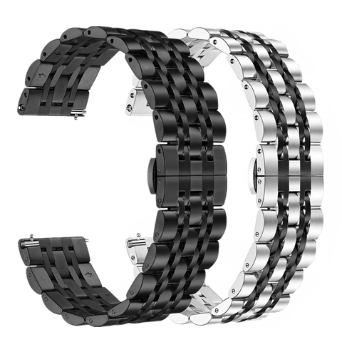 Bracelet pour Samsung Galaxy montre active 2 44mm 40mm 20mm 22mm Bracelet de montre acier inoxydable galaxie montre 46mm active2 Bracelet ensemble ► Photo 1/3