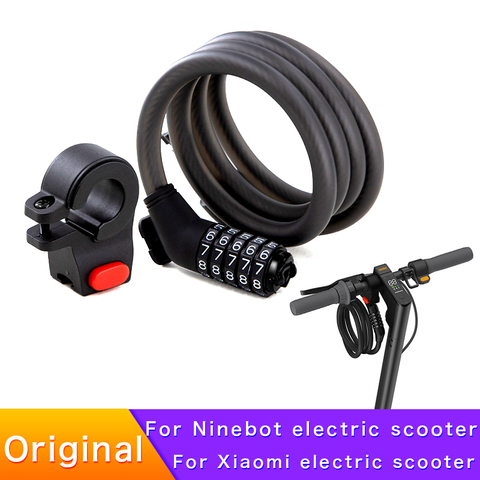 Serrure de mot de passe d'origine pour Ninebot Kicksooter MAX G30 ES2 E22 E25 Xiaomi Scooter électrique antivol serrure de sécurité ► Photo 1/5