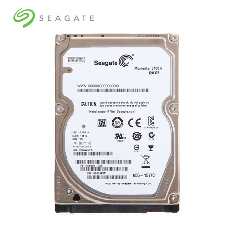 Seagate-disque dur SATA de 2.5 pouces, PC portable de marque, disque dur de 120 pouces, 40 go, 80 go, 160 go, 250 go, 320 go, SATA, 500 go/s-6 go/s, 2 mo/8 mo, 1.5 RPM ► Photo 1/6