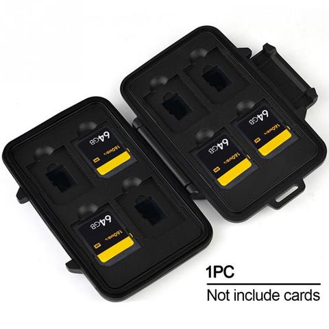 Boîte de rangement de cartes mémoire Portable en aluminium 110x20x75mm, étui étanche avec 8 fentes, porte-cartes léger ► Photo 1/6