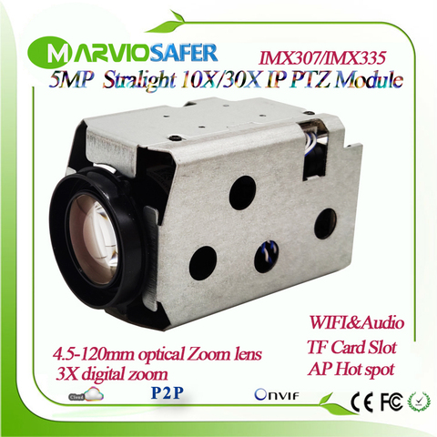 Caméra de surveillance PTZ IP Wifi 5MP H.265 Starlight, dispositif de sécurité avec lentille optique x30, détection humaine, système RTSP et Audio Onvif ► Photo 1/6