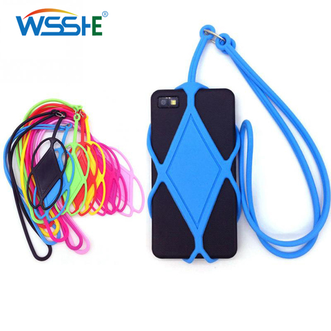 Lanière universelle en Silicone pour téléphone portable, étui pour clé, sangle de cou pour téléphone portable ► Photo 1/6