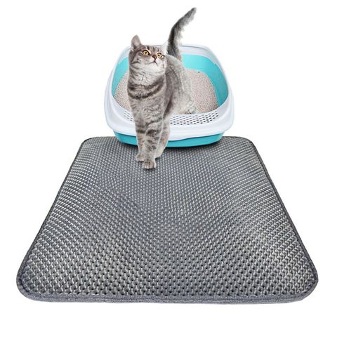 Imperméable à l'eau chat litière tapis EVA Double couche litière pour chat piégeage litière pour animaux de compagnie chat tapis tampon propre produits pour chats accessoires ► Photo 1/6