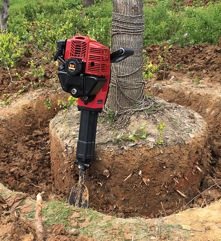 Machine à creuser les arbres multifonction, machine à soulever les semis, pelle à billes de terre, amerrissage, pierre cassée ► Photo 1/6