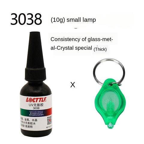 Colle UV en métal acrylique, adhésif transparent pour bijoux à bricoler soi-même, 10ml, résine dure UV ► Photo 1/5