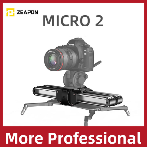 Zeapon Micro 2 Rail de caméra curseur en alliage d'aluminium léger Portable polyvalent Options de montage pour DSLR et appareil photo sans miroir ► Photo 1/6