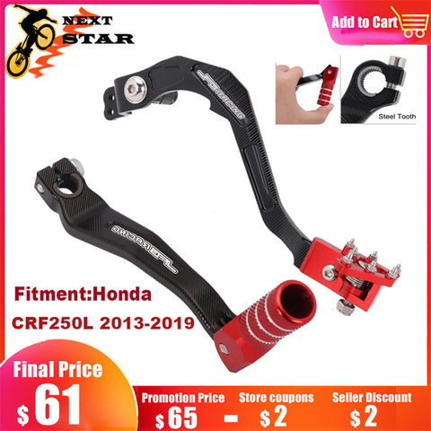 Levier de levier de frein avec embout pliant pour moto Honda, pédale de vitesse, CNC, CRF250L, CRF 250L, manette de vitesse, 250, 2013, 2014, 2015, 2022 ► Photo 1/6