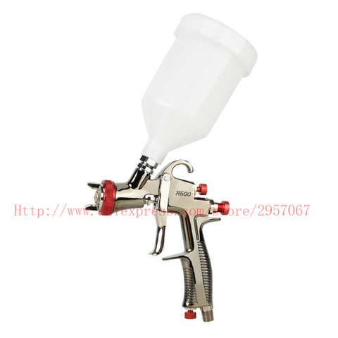 LVLP – pistolet de pulvérisation manuel par gravité, tasse de 1,3mm, 600cc, avec accessoires ► Photo 1/6