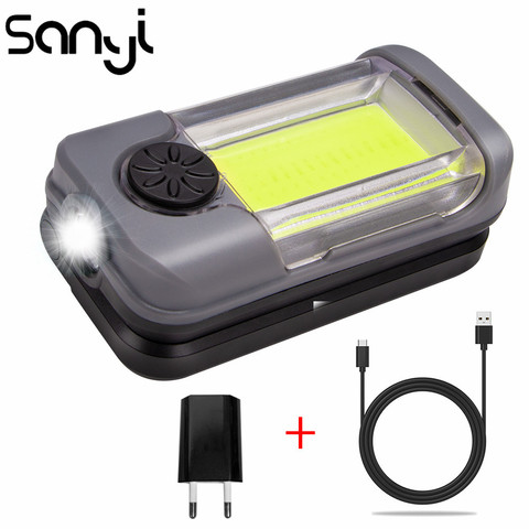 Lampe de poche Portable à LED XP + COB, lanterne Super lumineuse, batterie de charge intégrée, interrupteur rotatif, pour Camping, torche ► Photo 1/6