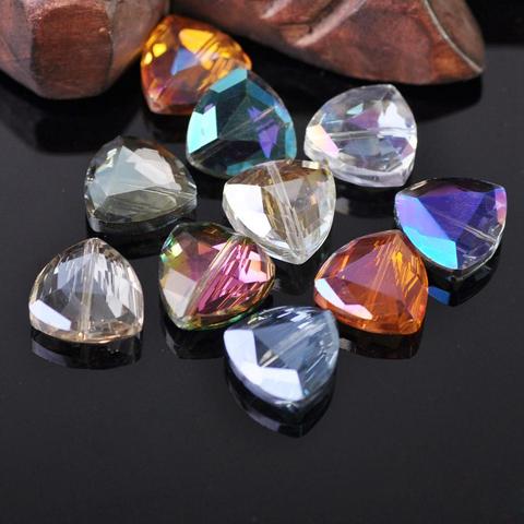 Perles de cristal à facettes en forme de Triangle, pour la fabrication de bijoux, artisanat, DIY, 18mm, 5 pièces ► Photo 1/3