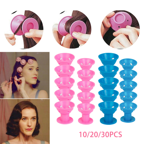 Nouveaux rouleaux de soins de cheveux magiques pour bigoudi dormir sans chaleur en caoutchouc souple Silicone bigoudi torsion cheveux style bricolage outil cheveux Styler ► Photo 1/6