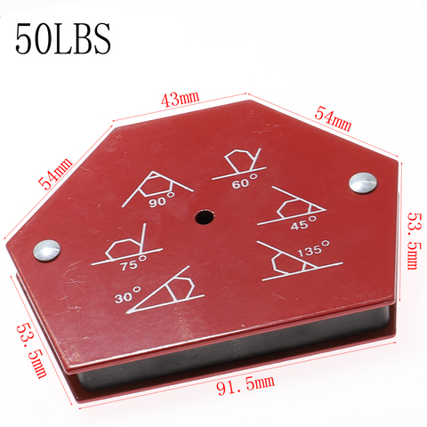 Positionneur de soudage hexagonal magnétique à Angle fixe, 50lbs, outils de localisation de soudage sans interrupteur, accessoires de soudage ► Photo 1/3