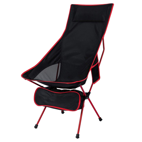 HooRu Lounge chaise de plage dossier de pêche léger chaise pliante en plein air Portable sac à dos Camping chaises longues pour la randonnée ► Photo 1/6