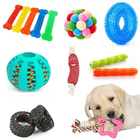 Jouets pour petits et moyens chiens, nettoyage de dents, animaux domestiques, jouet à mâcher, entraînement, chiots 30 ► Photo 1/6