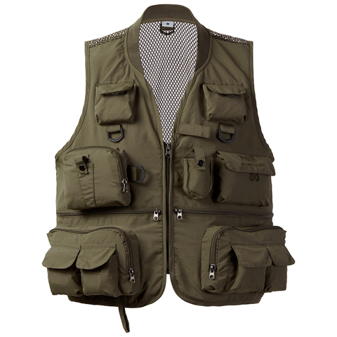 Bassdash polyvalent V1 gilet de pêche pour hommes avec maille dos gilet utilitaire pour la pêche et d'autres activités de plein air ou tenue décontracté ► Photo 1/6