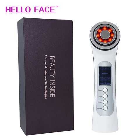 RF EMS Machine de beauté de levage du visage Radio mésothérapie électroporation LED Photon visage rajeunissement de la peau serrer le dispositif ► Photo 1/6