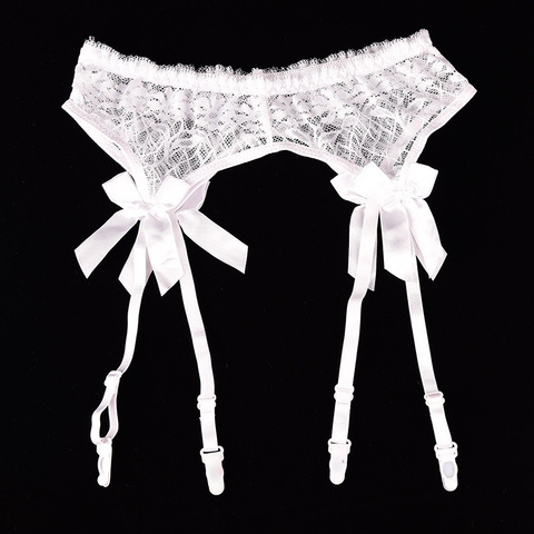 Dentelle transparente Ligas haut Sexy cuisse hauts jarretelle bas Bondage Lingerie jarretelle ensemble porte jarretelle ► Photo 1/6