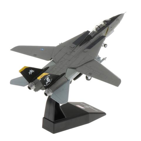 1:100 échelle F-14 avion de chasse modèle militaire modèle d'avion moulé sous pression avec support ► Photo 1/6