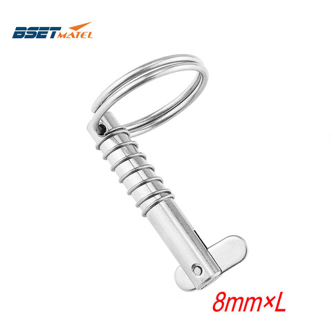 BSET MATEL – goupille de dégagement rapide en acier inoxydable 316, 8mm, pour bateau, charnière de pont supérieur Bimini, quincaillerie Marine ► Photo 1/6