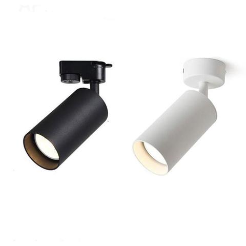 Spot lumineux Led en aluminium pour magasin de vêtements, montage en Surface, GU10, noir et blanc ► Photo 1/6