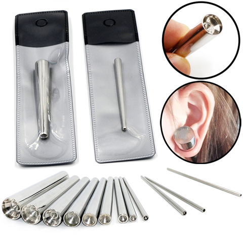 Outil de Piercing professionnel, Piercing corporel, broches d'insertion Concave en acier chirurgical, 316l, 1 pièce ► Photo 1/6