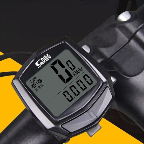 Chronomètre filaire étanche pour vélo, écran LCD, compteur de vitesse, odomètre, accessoires pour vélo d'extérieur ► Photo 1/6