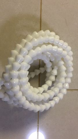 50 cm/1 mètre/2 mètres/3 mètres/4 mètres/5 mètres/10 mètres-14.5mm 16mm diam blanc jouet squelette joint poupée taille option ► Photo 1/4