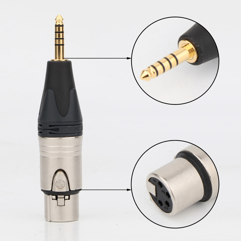 HIFI NEUTRIK 4 broches XLR à 4.4mm adaptateur Pentaconn mâle à Angle femelle ► Photo 1/6