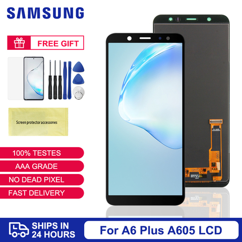 Ensemble écran tactile LCD, pour Samsung Galaxy A6 plus 2022 A605 A605 A605F A605FN A605G ► Photo 1/6