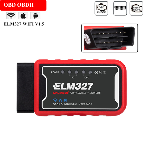 ELM327 OBDII adaptateur d'interface WIFI V1.5 OBD2 Scanner pour BMW E90 E91 E92 E93 M3 E60 F12 Auto médecin conseil de Diagnostic ► Photo 1/5